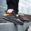 New Men Running Shoes Air Cushion Sport Shoes Comfortable Athletic Trainers Sneakers Outdoor Jogging Walking Shoes Made In ChinaF6 Black white