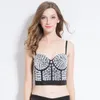 Set di reggiseni sexy con paillettes in rilievo 2024 Diamond Women Crop Top Camis Night Club Party Corsetto Push Up Bustier Bra