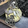 Collares colgantes Exquisita aleación de moda mecánica insecto cangrejo animal collar vintage steampunk reloj cadena para hombres joyería