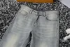 Projektant dżinsów Męskie spodnie lniane spodnie Hip Hop Męskie dżinsy w trudnej sytuacji RIP RICE Slim Fit Motorcycle Denim Rozmiar 28-40 #003