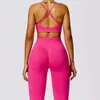 Lu justera anpassa Moditin Lu Women High Leggings midja Push Up Tight Pants Flare Leg Simple Chic Site Bh Tops 2st Set Gym Clothers Workout Wear Lemon LL Jogger Joggger G G