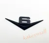 Universal 3D Chrome Metal V6 V 6 Logo Emblema Emblema Decalque Adesivo Acessórios para veículos de carro Guarnição preta Style4222836