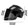 Casques de moto à visage ouvert, scooter durable, réglable, respirant, sécurité, accessoires de moto cross