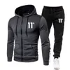 11 digit pattern Mens Sport Sets HoodiesRunning Pants 2Piece Suits Casual Sweatshirts Tracksuit Polka Dot Sportswear 240227