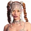 Hair Clips Luxury Rhinestone Pearl Accessories Fashion Long Fringed Exquisite Crystal Headdress Bridal Wedding Head Chain Jewelry