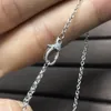 Original 925 Silver Necklaces for Women Diamond Wedding Party Jewelry Pure Fashion Moon K Gold Choker Chains 240228