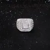 Xingguang Iced Out Moissanite Hoge Kwaliteit Vvs D Kleur Pass Diamond Tester Sterling Sier Ring Voor Hip Hop Gift