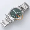 126000 VR3230 Automatic Unisex Watch Mens Womens Watches Clean CF 36mm Green Stick Dial 904L Stainless Steel Bracelet Super Edition Same Series Card Puretimewatch