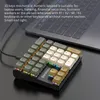 Wired Mechanical 33Key Numeric Keypad med flerfärgade lampor Axel Lämplig för Finance Business Laptop Keyboard 240229