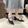 Chaussures habillées mode pointu à talon épais talons hauts