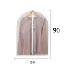 5 PCS Clothes Hanging Dust Cover Garment Dress Clothes Suit Coat Storage Bags 100% Transparent Wardrobe Washable Clothing Bag 240229