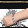 Bijoux pour hommes Hip Hop personnalité chaîne de quille bracelet en or 14 carats bracelet tête de dragon en argent vintage charme bijoux pour adolescents accessoires cadeaux