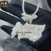 Ny modehiphopsmycken 2.5 Silver 925 Iced Out Name Letter Initial Custom Moissanite Pendant