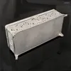 Smycken påsar rektangulär metallorganisatör lådor tinken lådor för kvinnor moderdag bröllopsdag gåvor