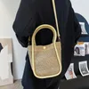 Taille Taschen Mode Weben Einkaufstasche Weibliche Böhmische Schulter Für Frauen Sommer Strand Stroh Handtaschen Und Geldbörsen Reise Crossbody