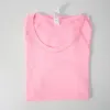 LL T-Shirts de Yoga pour Femmes Haut élastique Respirant Running LU Top Séchage Rapide sans Couture à Manches Courtes Sport-Cyclisme Gym Wear Jogging Fitness Vêtements