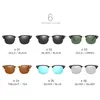 Sunglasses Polarized Half Frame Vintage Sun Glasses Sunglases Polarization Retro Feminino For Women Men