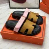 Slippers Deigner Chypre Mannen Vrouwen Casual Sandalen Klassieke Platte Slides Comfortabele Leren Slipper Zomer Strand Slippers Bruin Zwarte Schoenen Met Doos