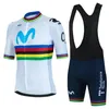 Racing Sets Movistar 2024 Cycling Jersey Set Summer Spain MTB Bike Clothes Uniform Maillot Ropa Ciclismo Men Bicycle Clothing Suit Hombre