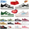 2024 Designer Sta Casual Chaussures Low Top Hommes et Femmes Bleu Rouge Camouflage Skateboard Sports Bapely Baskets Chaussures de plein air Cuir imperméable Taille 36-45 avec boîte