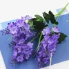 Fleurs décoratives 5 têtes jacinthe violette branche de fleur Fleurs artificielles pour l'automne décoration de mariage à la maison fausses Flores ornementales