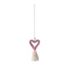 juchiva Valentine's Day Hand Woven Car Party Favor DIY Tassel Heart Shaped Pendant Household Decoration Supplies JJ 3.3