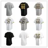 Custom Pittsburgh Jersey Pirates 2 Connor Joe 10 Bryan Reynolds 41 Carlos Santana 43 Robert Stephenson 65 Jack Suwinski 27 Velasquez 62 Zastryzny