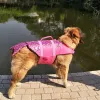 Chalecos, traje de baño para mascotas, chaleco salvavidas para perros, ropa de seguridad para perros pequeños, medianos y grandes, traje de baño, chalecos salvavidas para perros de verano con sirena de tiburón