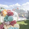 4m dia + 1,5 m tunnel groothandel Commerciële Ballon Helder Opblaasbaar Bounce Bubble House opblaasballons Transparante tent Bubble Tent voor feest Renta gratis schip