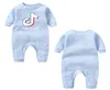 Tik tok baby pasgeboren romper ademend en comfortabel jongens meisjes jumpsuit met lange mouwen Mode korte video kinderen039s kledingi3517149