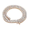 10k Gold 4 Prong Set Round Natural Diamond Single Row Tennis Chain 22 Available in Yellow/ White / Rose Gold