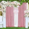 Curtain 1PC Pink Sequin Backdrop Curtains 2FTx8FT For Wedding Decoration Baby Shower Christmas Halloween Birthday Party Background Drape