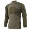 T-shirt tactique hommes vêtements d'extérieur armée combat militaire américain t-shirt à manches longues formation d'été camouflage t-shirts vêtements à séchage rapide 240220