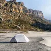 Tentes et abris deux personnes double couche anti-pluie trois saisons tente de poteau en aluminium portable camping en plein air alpinisme