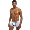 JOCKMAIL Brand Sexy Mesh Breathable Boxers Men Underwear Sleepwear Cotton Panties Shorts JM412