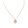 Anhänger Halsketten Mode Herz Halskette Frauen Liebhaber Gold Schlüsselbein Kette Chocker Nette Exquisite Kompakte Zirkon Charme Schmuck Geschenke