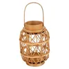 Candle Holders Handwoven Holder Rattan For Fireplace Living Room Decor