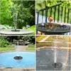 Filme solar flutuante fonte jardim cachoeira fonte piscina lagoa pássaro banho painel solar alimentado fonte bomba de água decoração do jardim