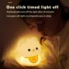 LED Night Lights Cute Cat Dog Soft Silicone Lamp Rechargeable Dimmable Bedside Decor Kids Baby Rabbit Nightlight Birthday Gifts 240227