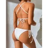 Lu ton zużycie strój jogi seksowna żeńska kąpiel kąpielowy Kobiet Kobiety w talii kobiety dwuczęściowe bikini set bikini set żebrowany kostkę kąpielową kąpiel kąpiel bather jogger gry lu-08 2024