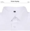 Geel Heren Overhemden Lente Regular Fit Stretch Button Down Shirt Heren Kreukvrij Gemakkelijk te onderhouden Causale Formele Chemise 240223