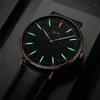 Carnival Men Tritium Light Watch T25 Quartz Japan Movement Ultra Thin 6mm Tritium Gas Luminous Watch Gift 40mm1241r