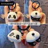 Keychains Creative Par Buckle Panda Partner Doll Key Chain Cute Harts Burger Coke Beer Fried Chicken Keyring Bag Pendant Gift for Women