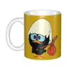 Mugs Kawaii Calimero Chiken Custom Cartoon Anime Coffee Ceramic Mug Creative Present Outdoor Work Camping Cups