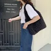 Boodschappentassen Leuke geplooide damesschoudertas met grote capaciteit Draagbare meisjes Bento-handtassen Zomer buitenstrand Gebruik bakken