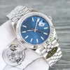 Watchsc- Super Clean Factory Mens Watch Automatic Blue Dial Sapphire Watch 904L Original Silver gold Stainless Steel Waterproof Luminous Womens Watches