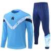 Kids Men Soccer Tracksuits Milik Payet Marseilles Survetement Jacket 22 23 24 Fottball Training Suit Veste Maillot de Foot Olympique OM Tracksuit Jogging