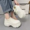 Boots Thick Sole Cotton Slippers For Women 2024 Autumn And Winter Indoor Home With Waterproof Warm Non-slip Bag Shoes