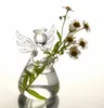 Beautiful Modern Cute Glass Angel Shape Flower Plant Hanging Vase Home Office Wedding Decor 1pcs1330464