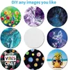 UPS DIY Party Favor Sublimation Blanks Coaster Car Cup Holder Blank Cup Pad Mat for Gifts Crafts Printable Heat Press Products New JJ 3.3